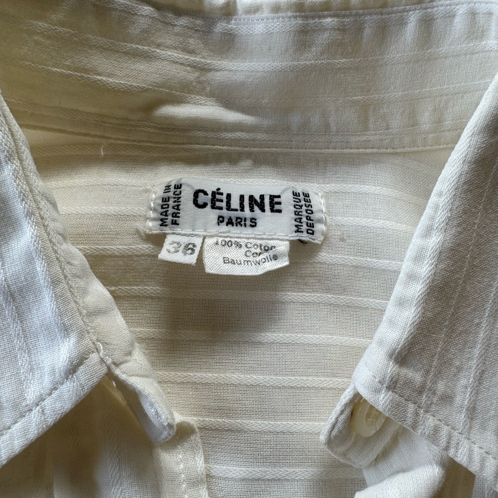 Celine Semi-sheet button down